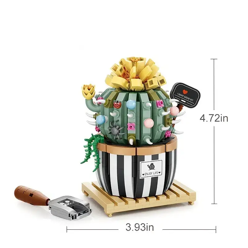 Succulent Potted Touch Cactus Vitality Cactus Assembly - Temu